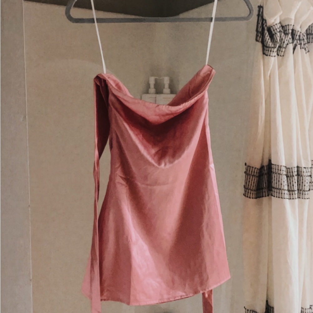 Pink strapless princess polly dress